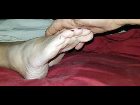 wife feet late at night