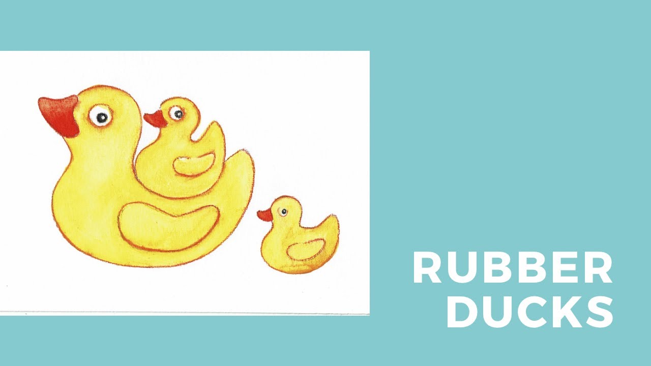 How to draw and paint Rubber Ducks YouTube