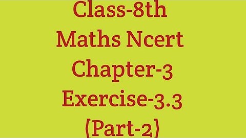Class-8th | Maths Ncert | Ex.-3.3 | Part-2 | Chapter-3 | Understanding Quadrilaterals |