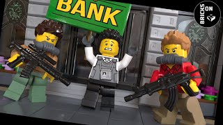 SWAT BOMB Crazy Bank Robbery Tow Truck Money Truck Heist TNT Cash Brothers ATM Heist Lego Police K9