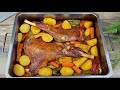 طبخ لحم تيس مشوي حنيذ يذوب في الفم (اربع وصفات لوجبة غداء متكامل)Very Tender Roasted Goat Recipe