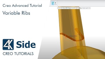 Creo Advanced tutorial: Wheel model with Variable Ribs