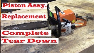Stihl 025 Chainsaw piston replacement by Lenny C 211,310 views 5 years ago 32 minutes