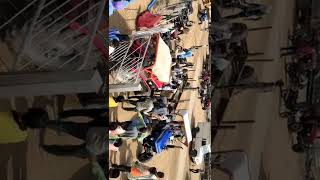Adani Solar plant ke tractor se store ke gate tod diya villagers ne