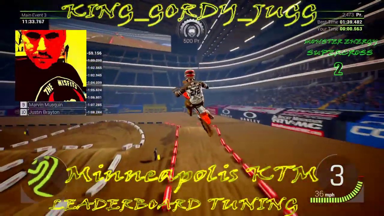 Monster Energy Supercross 2: Minneapolis Leaderboard Tuning (KTM)