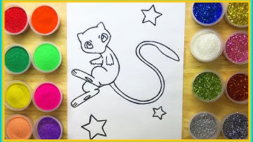 Tô Màu Tranh Cát Kim Tuyến Pokemon Mew - Color Sand Painting Toys: Pokemon Mew . 249.