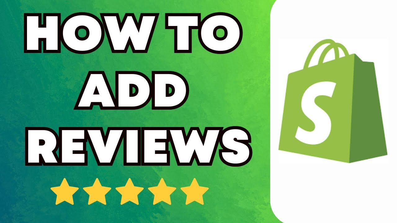 How to Add Reviews to Shopify | Easy & Fast - YouTube