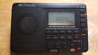 RETEKESS V115, digital radio, automatic station selection and registration method RETEKESS V115, digital radio, automatic station selection and registration method