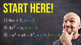 Evaluating Algebraic Expressions -  A Beginner Guide