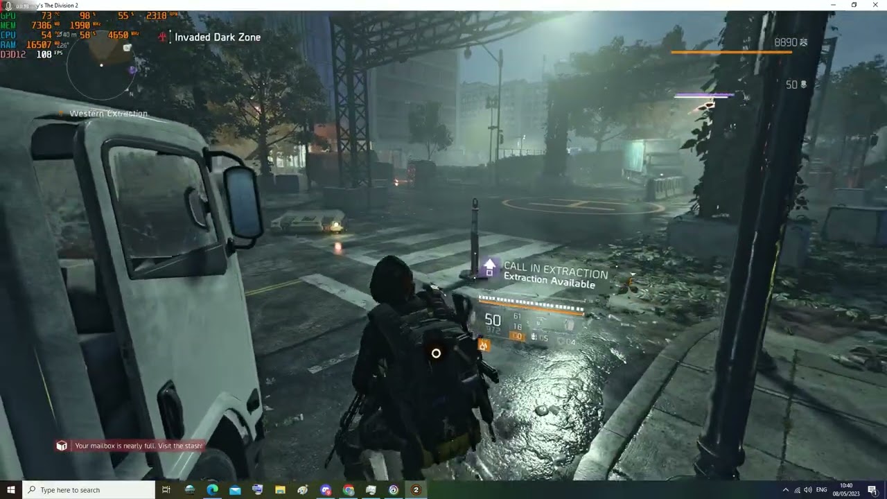 Eagle Bearer drop in Invaded DZ, target loot: Pistol.