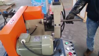 Single end deburring chamfer bevelling machine for 1 inch metal solid bar and hollow tube