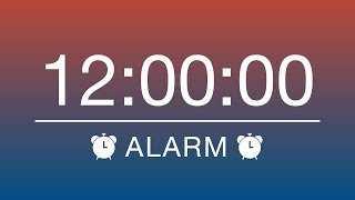 12 HOURS TIMER & ALARM - COUNTDOWN/ALARM CLOCK by The Chest 268 views 2 years ago 12 hours