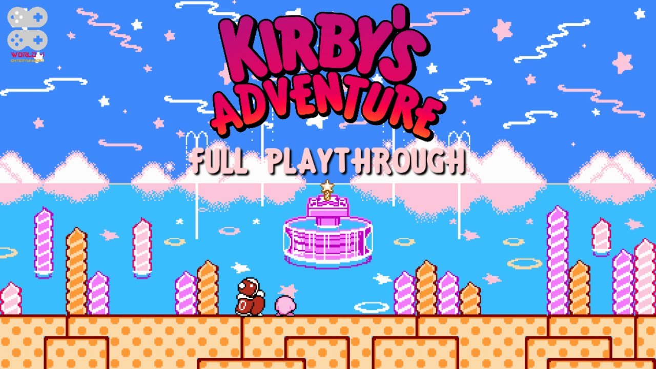 Kirby's Adventure - Full Game Walkthrough - NES 