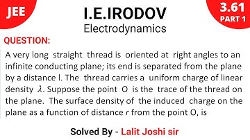 IE Irodov 3.61 | Part 1 | Solution by Lalit Joshi Sir