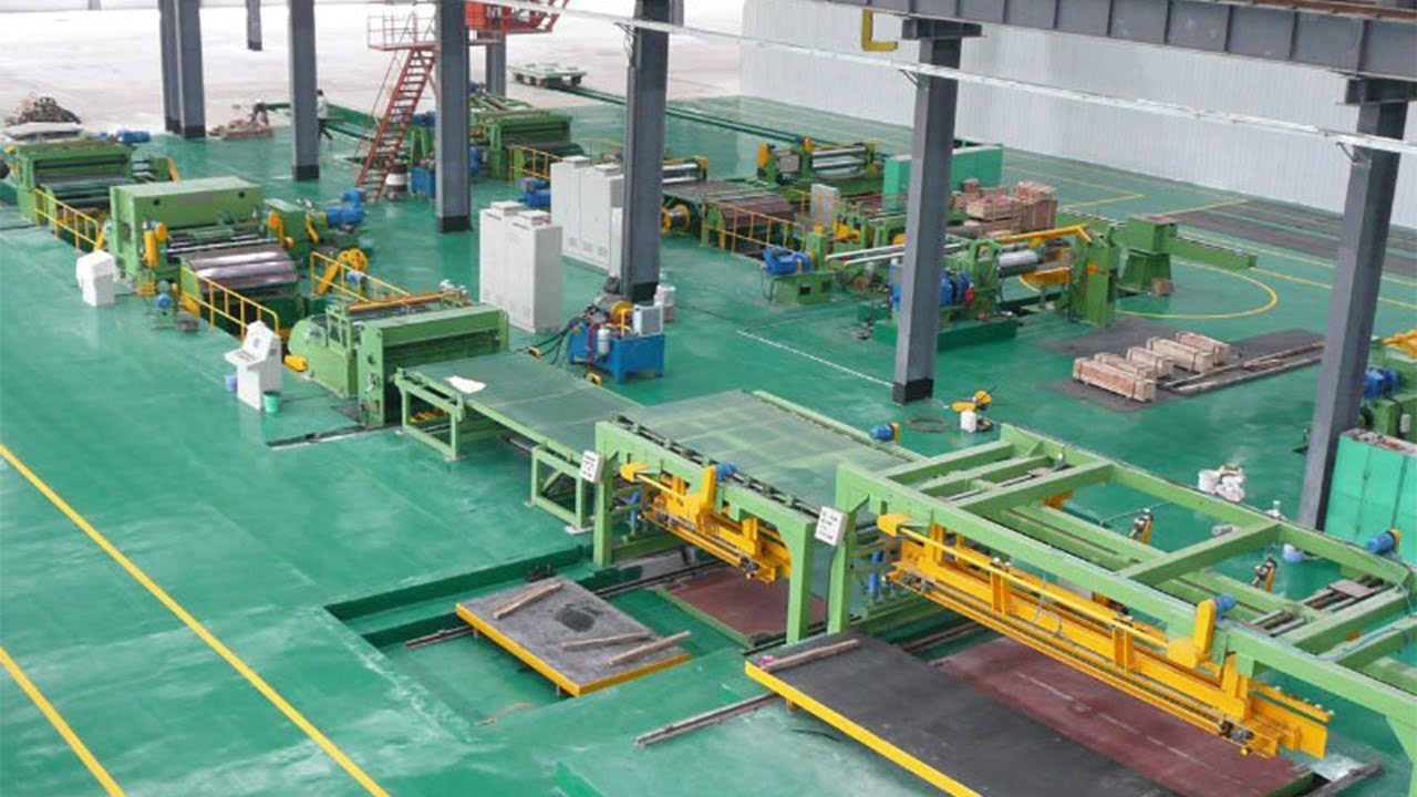 HRF slitting cutting machine - YouTube