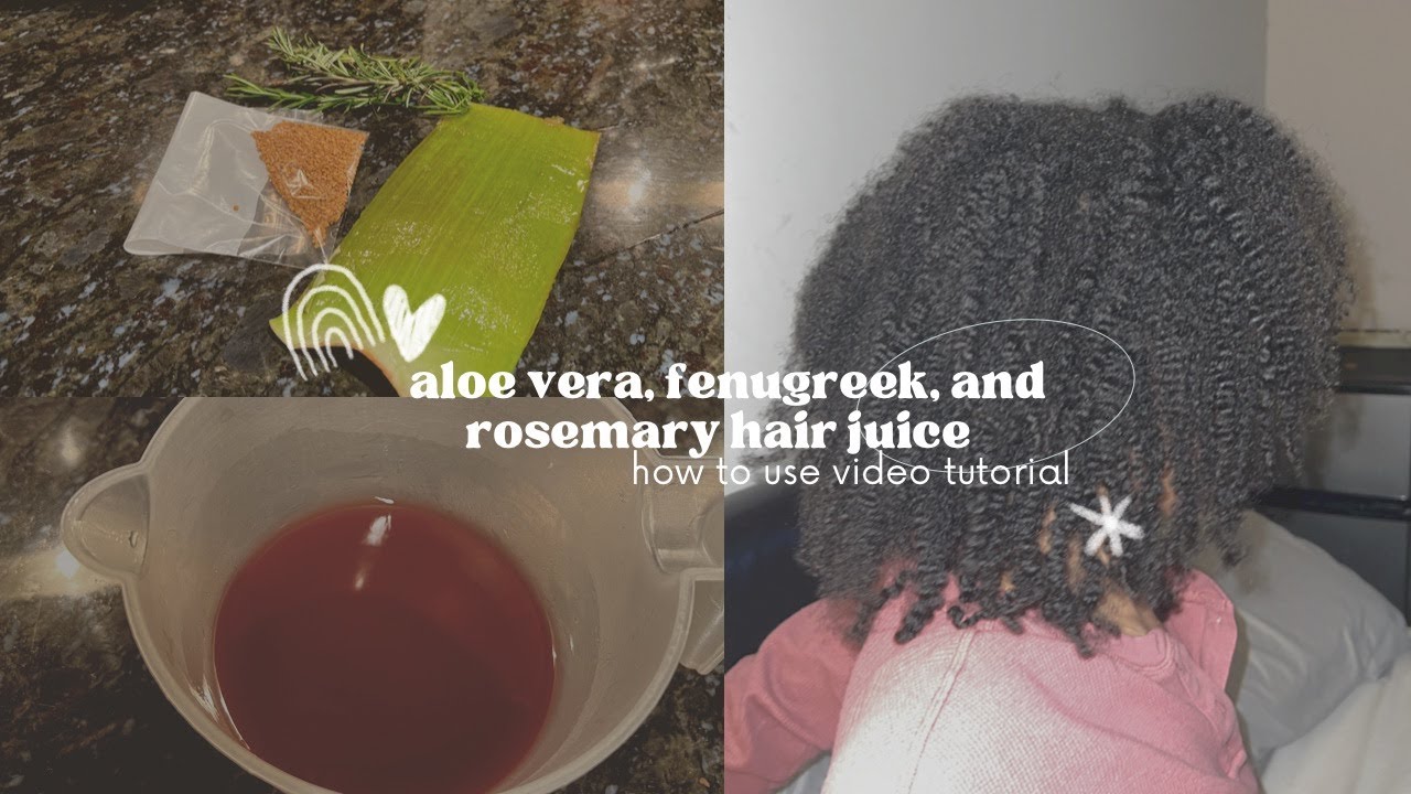 F.A.R. (Fenugreek, Aloe Vera, & Rosemary) Hair Juice Video (How To Use