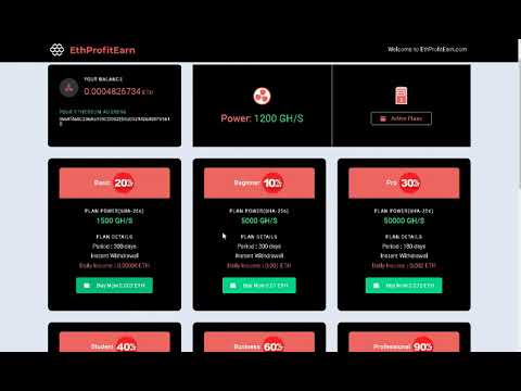 New Free Eth Mining Site Signup Bonus 1200 Gh/s 100 Active Refrral Invite You get 1.5 Eth bonus