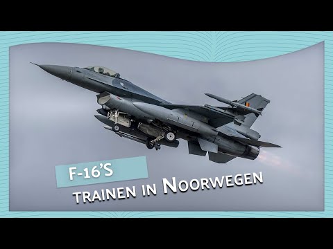 Belgische F-16?s trainen tussen de Noorse Fjorden