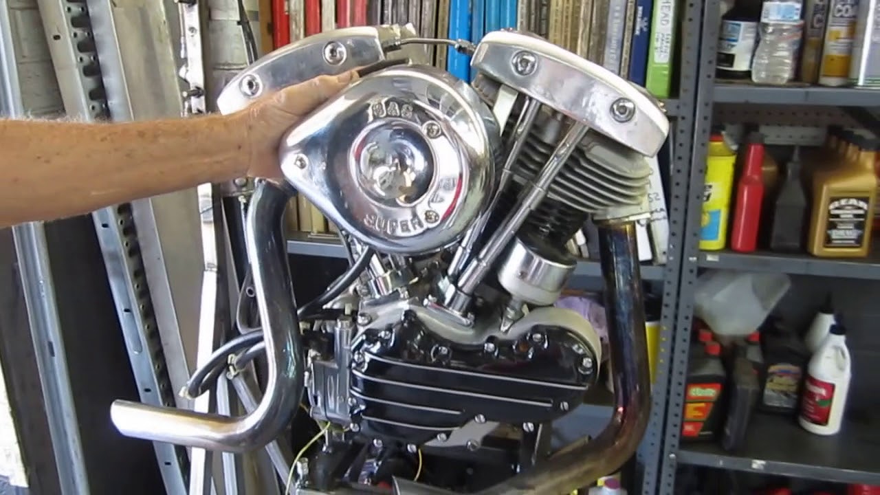Clint's 1967 Shovelhead Startup YouTube