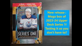 New Release: Mega Box of 202324 Upper Deck Series 1  worth it?