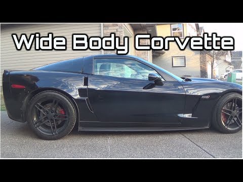 WIDE BOOTY - Z06 Quarter Panels on base C6 Corvette