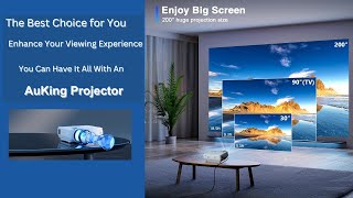 Upgraded 2023 Mini Projector, Full HD 1080P Home Theater Video Projector