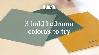 3 bold colours to choose for your bedroom | Lick #Shorts
