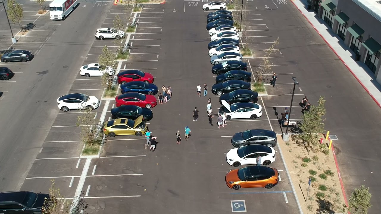 Tesla Owners Club SCV Meet Up Drone View