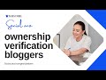 Ownership verification use your Google Tag Manager account