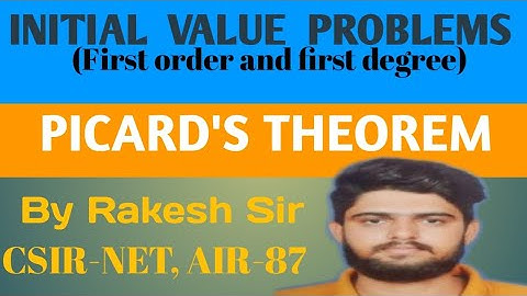 Initial Value Problems |Picard