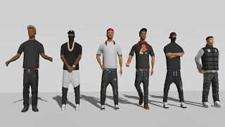 SHARE!! SkinPack Gangster KURUS by CALIBAND for GTA SA