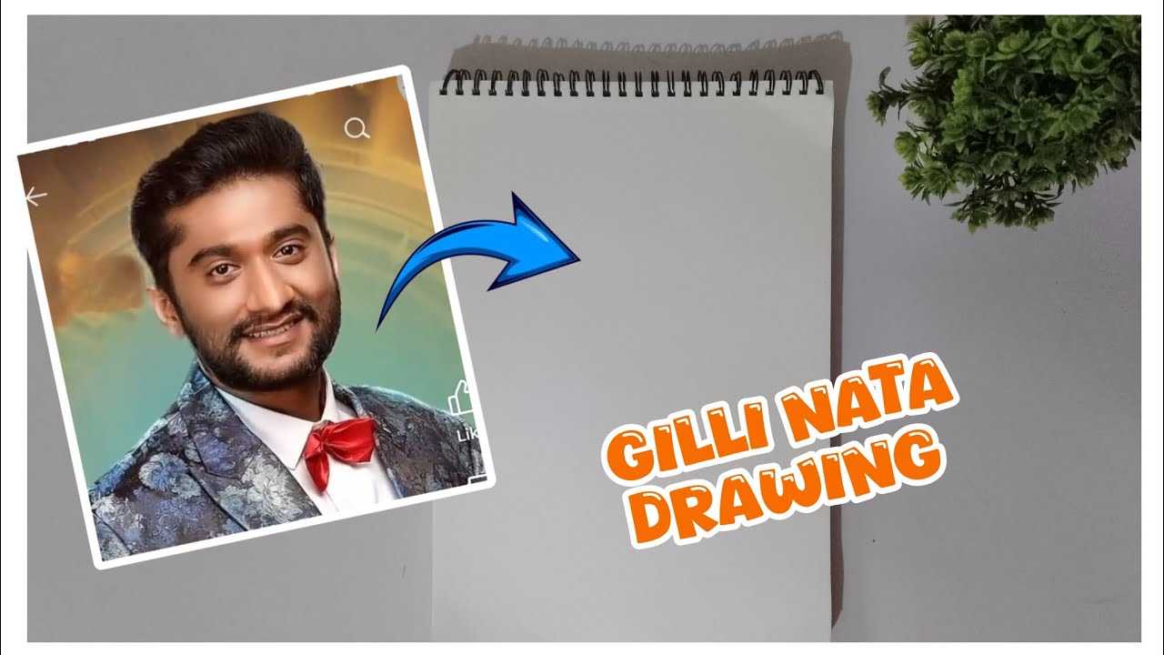 How to draw bigg boss season 12 gilli nata drawing |step by step tutorial ❤