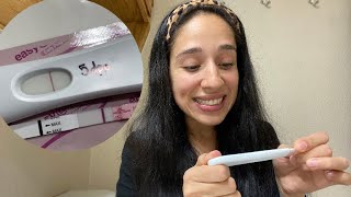 5DPO LIVE PREGNANCY TEST | after ovulation spotting!