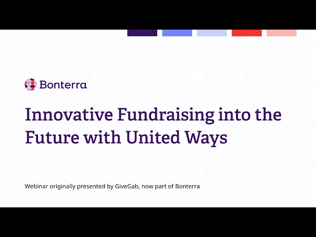Watch Innovative Fundraising into the Future with United Ways on YouTube.