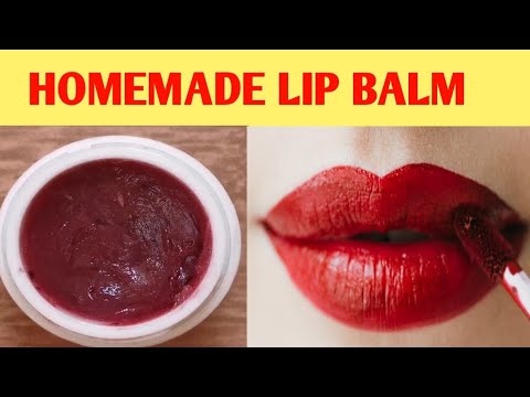 Homemade lip balm /natural lip balm/no vaseline /no preservative/pink lips naturally