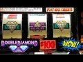 $100 a Spin Double Diamond Slot & $75 Max Bet High Limit Top Dollar Slot Machine - Live Slot Play