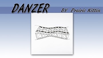 如何畫一般圖樣How to draw the Tangle Pattern DANZER