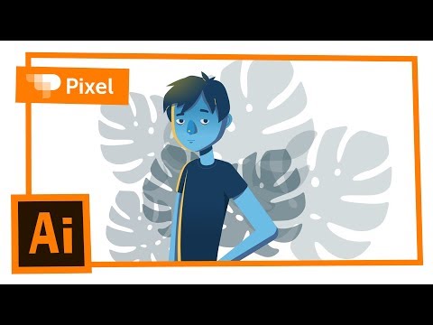 Учим рисовать в Adobe Illustrator | флет иллюстрация