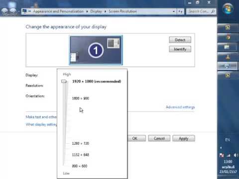 คอมปรับขนาดหน้าจอDesktop - Youtube