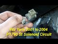 Vitz Yaris 2003 P1790 St Solenoid Circuit | Late Shifting Problem | o/d Light flashing problem