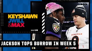 Lamar Jackson outduels Joe Burrow in the Ravens' AFC North win vs. the Bengals in Week 5 | KJM