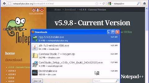 Hello World with Notepad++
