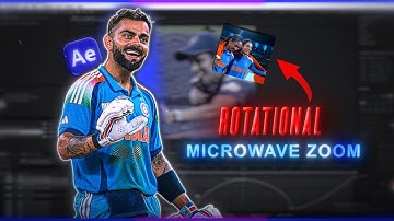 How to make smooth rotational microwave zoom edit in after effect