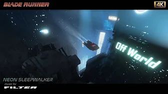 Blade Runner | NEON SLEEPWALKER | 4K AMBIENCE for sleep, study and relaxation - 6 Hours