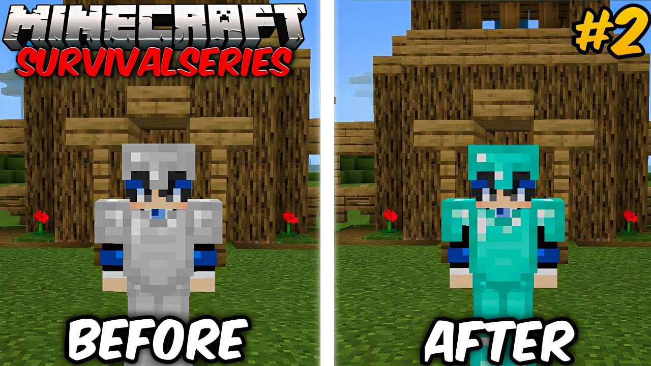 Finally I Made Diamond Armour And Tools In Minecraft Pe Survival Series ...