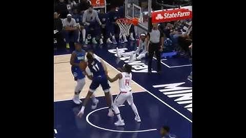 Anthony Edwards Get Up High Double BLocks On Hartenstein! #shorts