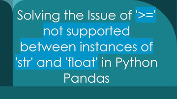 Solving the Issue of 