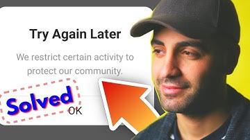 How To Fix try again later we restrict certain activity to protect our community Error on Instagram