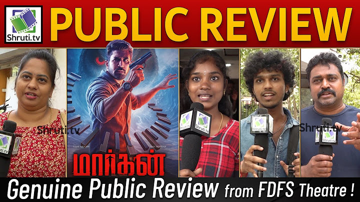 Maargan Public Review | Vijay Antony | Maargan FDFS Review