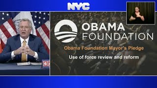 Full De Blasio talks about working with Obama Foundation for criminal justice reform News